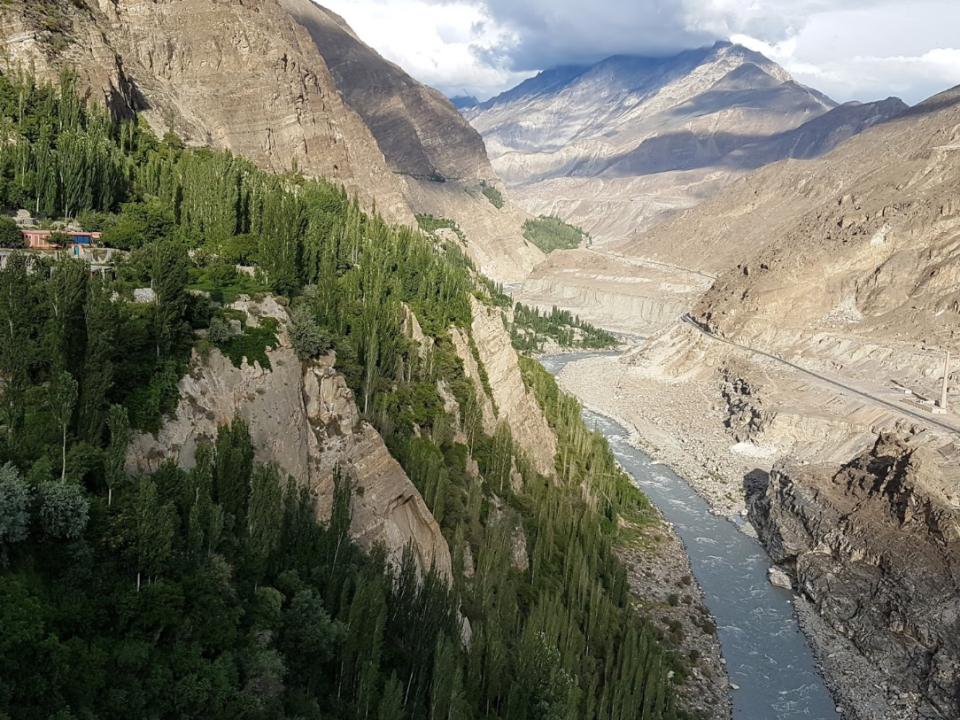 Altit Fort overlooking Hunza River